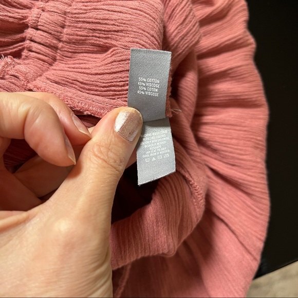 Aerie Strapless Overlay Jumpsuit in Mauve Pink S - Picture 12 of 12